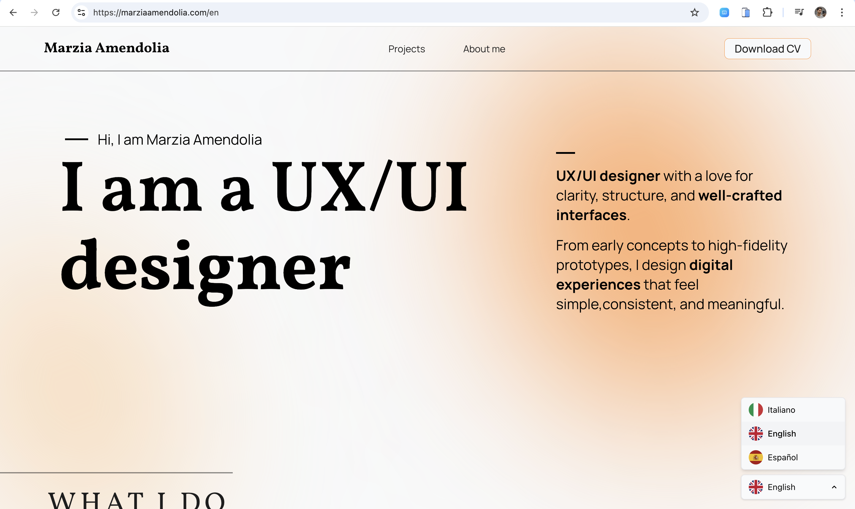 Marzia Portfolio – UX/UI Designer Portfolio
